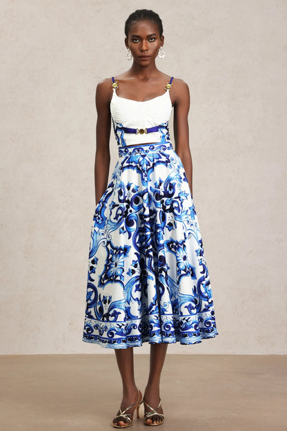 Midnight in Mykonos Skirt Set