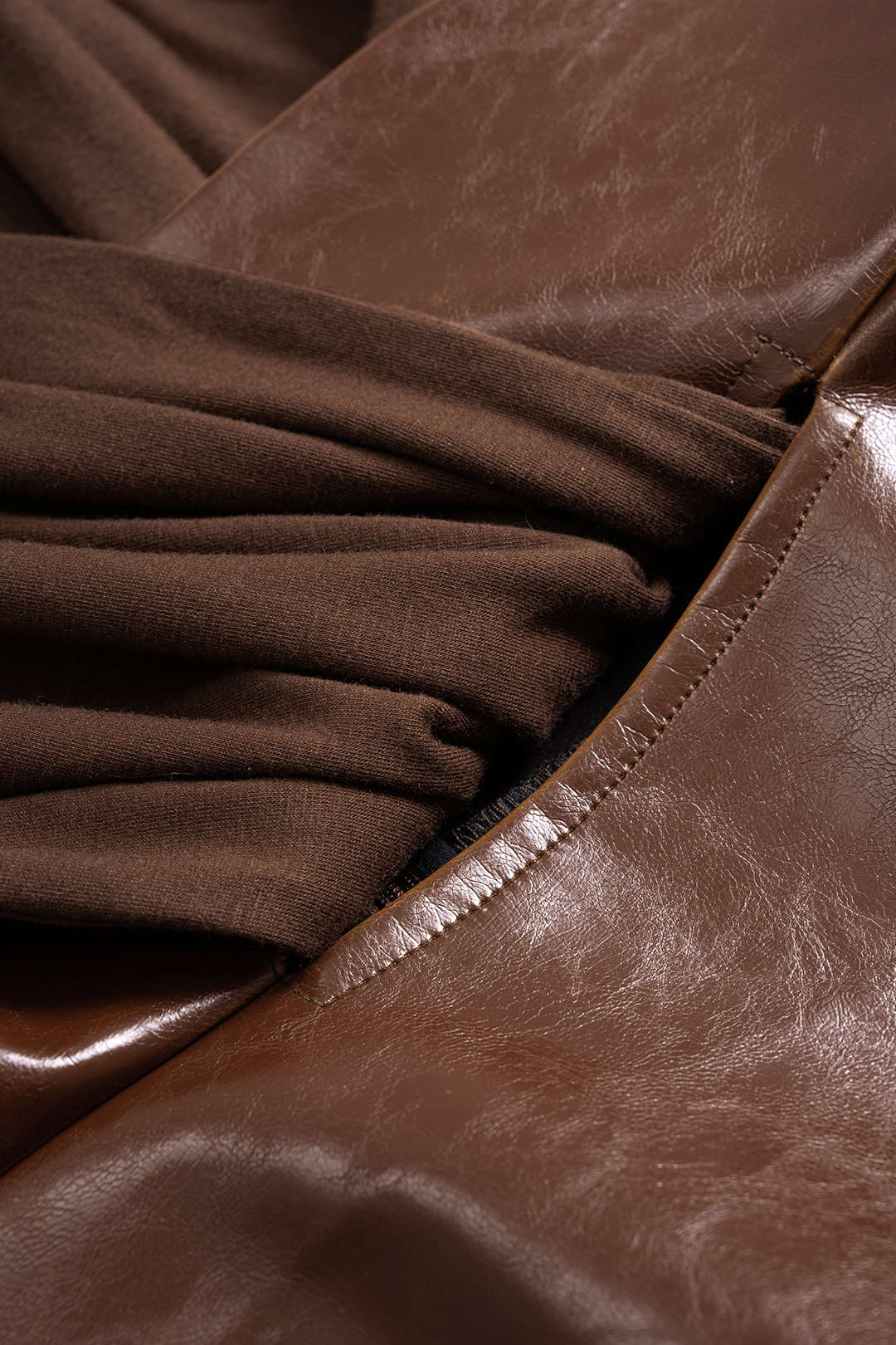 Lux Faux Leather Top