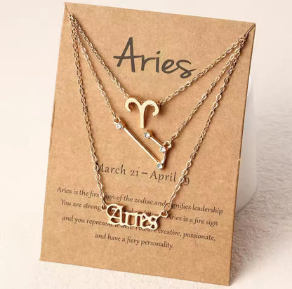 Elite Zodiac Necklace Set