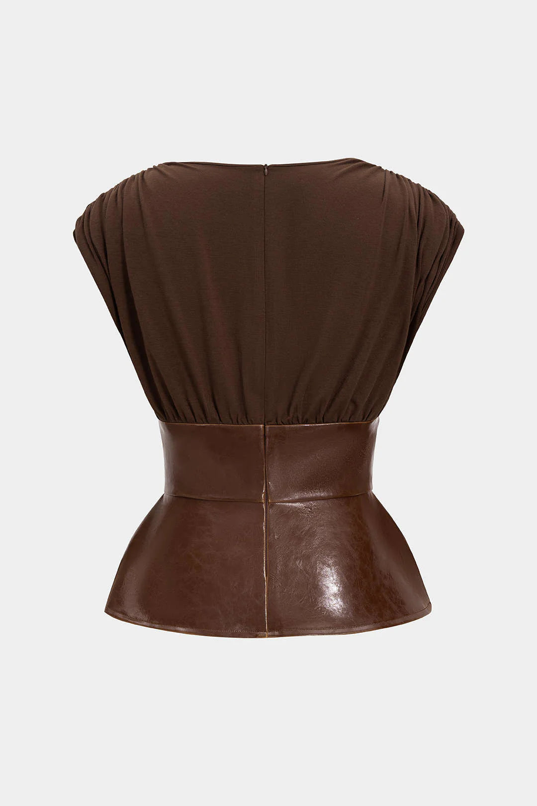 Lux Faux Leather Top
