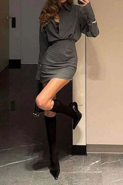 Aurora Ruched Power Skirt Set