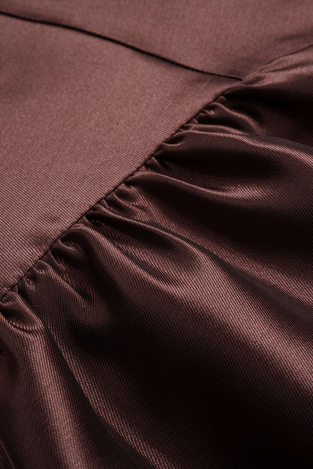 Satin Puff Mini Dress