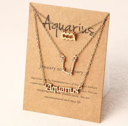 Elite Zodiac Necklace Set