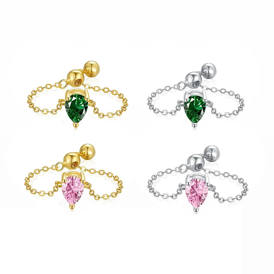 Pear Cut Adjustable Chain Ring