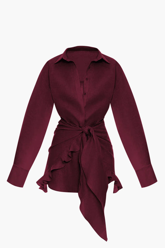 Velvet Wine Mini Dress