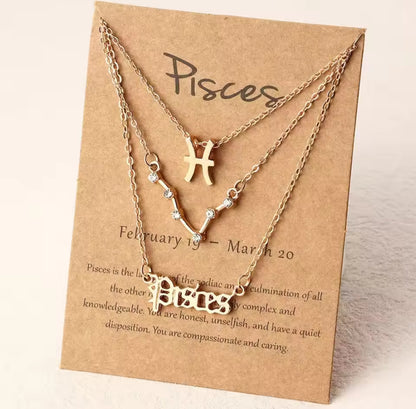Elite Zodiac Necklace Set