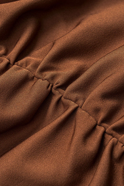 Sculpted Belt Midi Skirt