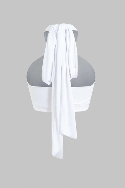 Tied Up Halter Tank Top