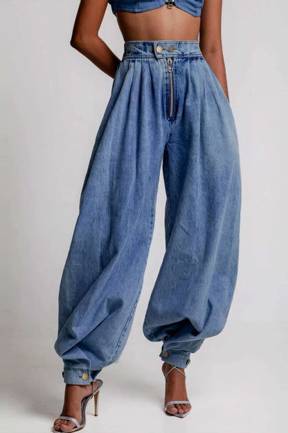 Sculpted Aura Barrel Denim Jeans