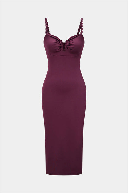 Wine Whispers Midi Dress