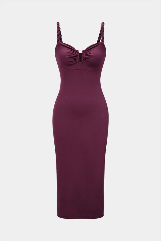 Wine Whispers Midi Dress