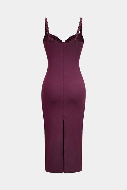 Wine Whispers Midi Dress