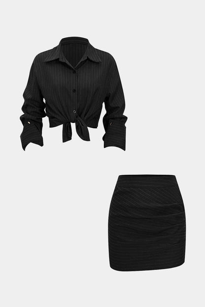 Aurora Ruched Power Skirt Set