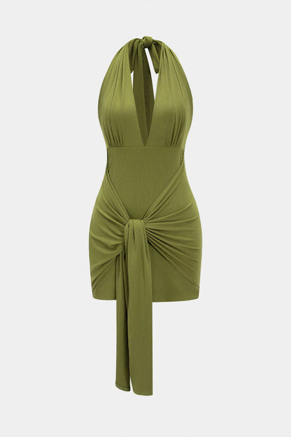 Olive Mirage Maxi Dress