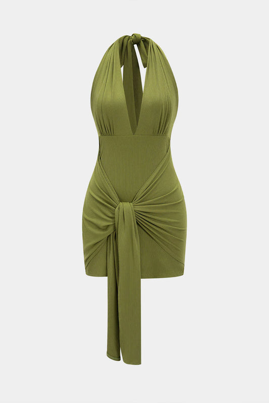 Olive Mirage Maxi Dress
