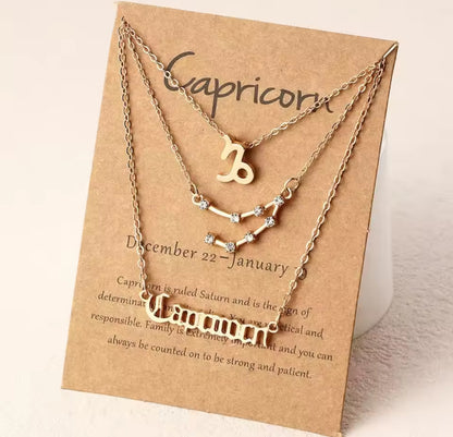 Elite Zodiac Necklace Set